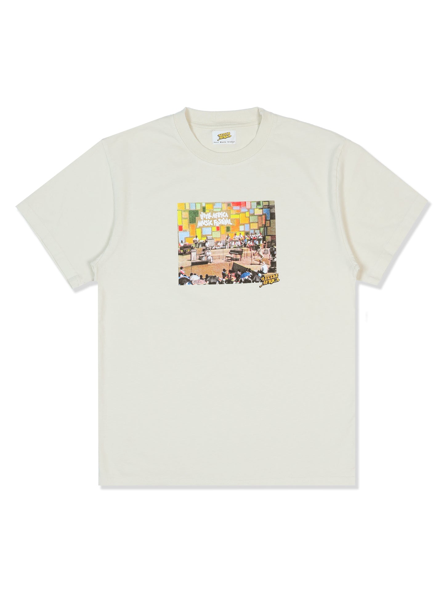 LITTLE AFRICA "Music Festival Tee" (Vintage White)