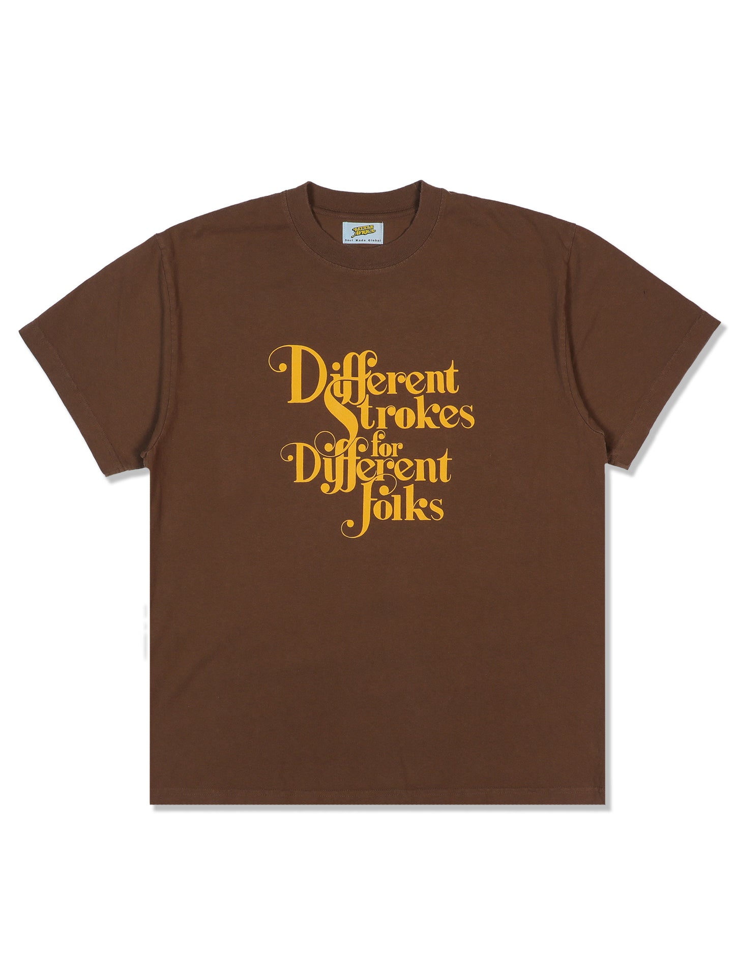LITTLE AFRICA "Different Strokes Tee" (Vintage Brown)