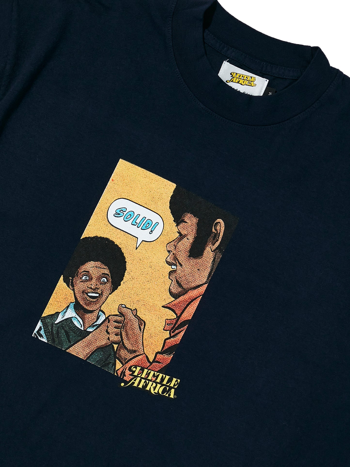LITTLE AFRICA "Solid Tee" (Navy)