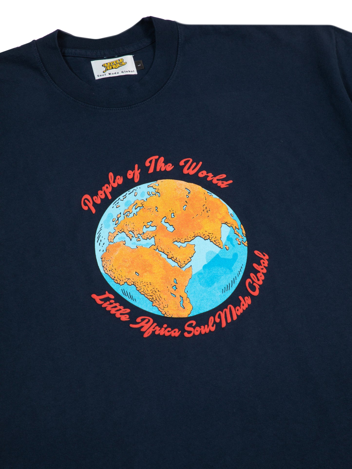 LITTLE AFRICA "People of The World Tee" (Navy)