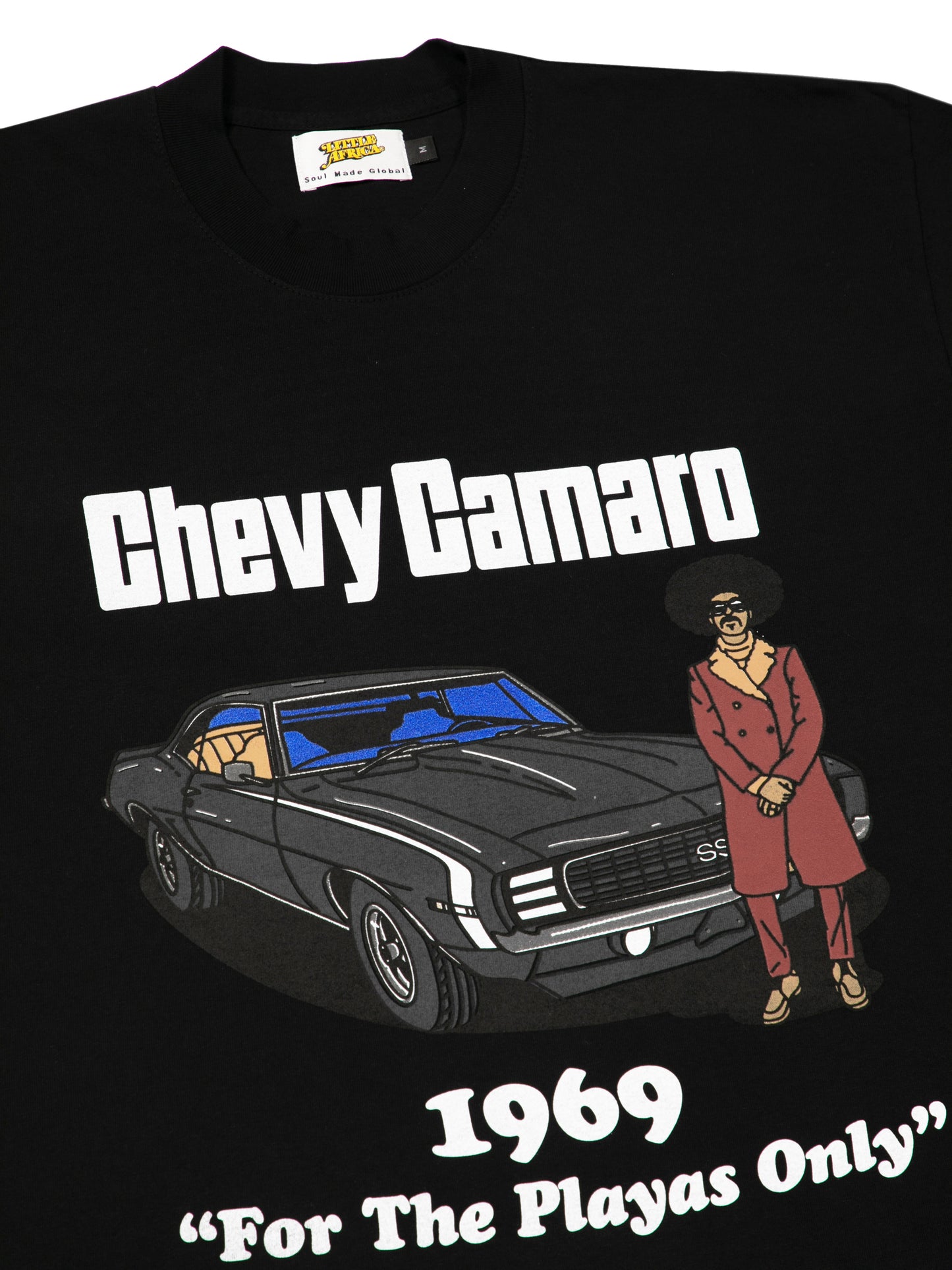 LITTLE AFRICA "Chevy Camaro Tee" (Black)