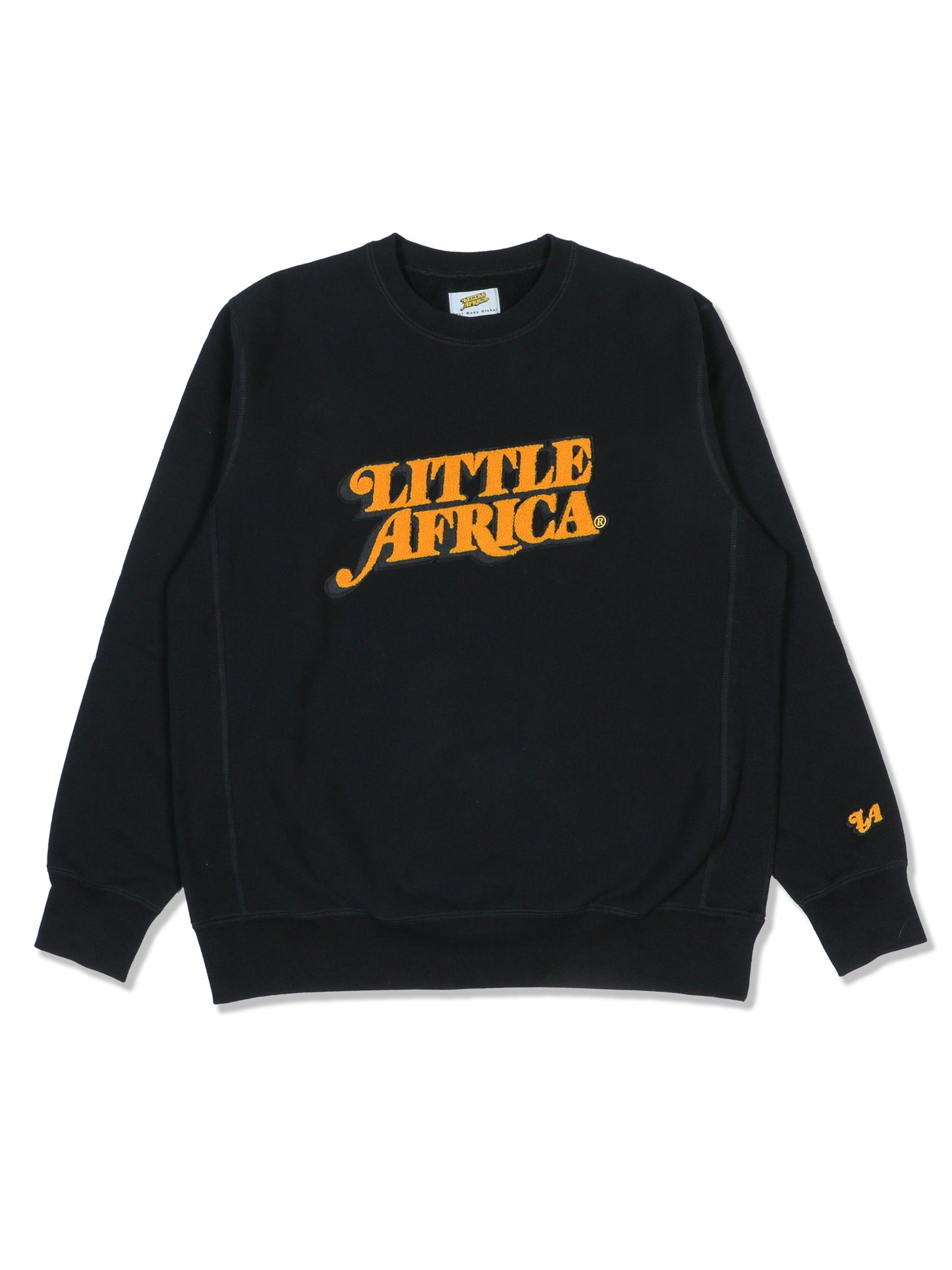 LITTLE AFRICA "Varsity Crewneck" (Black)