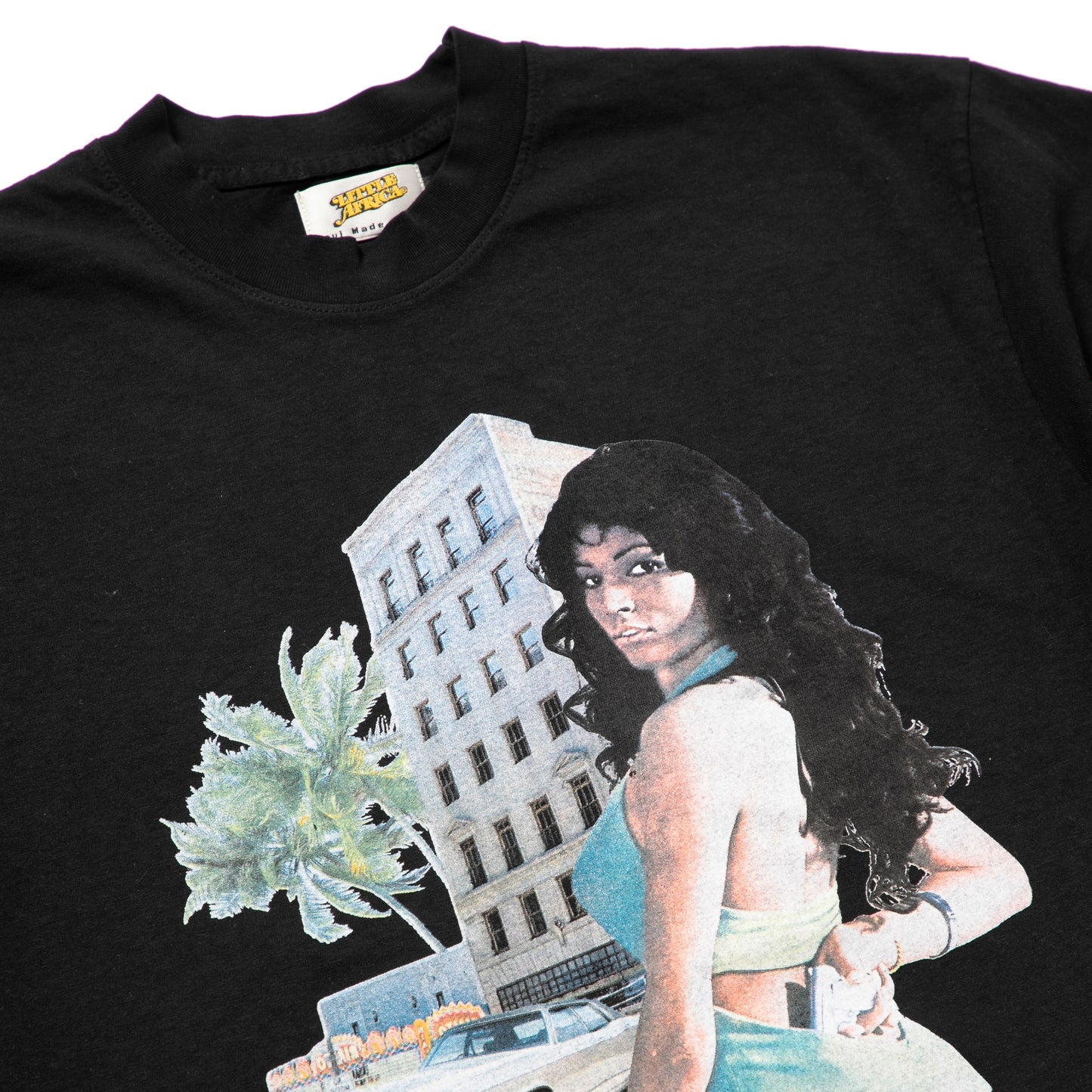 Little Africa "Foxy Brown Tee" (Black)