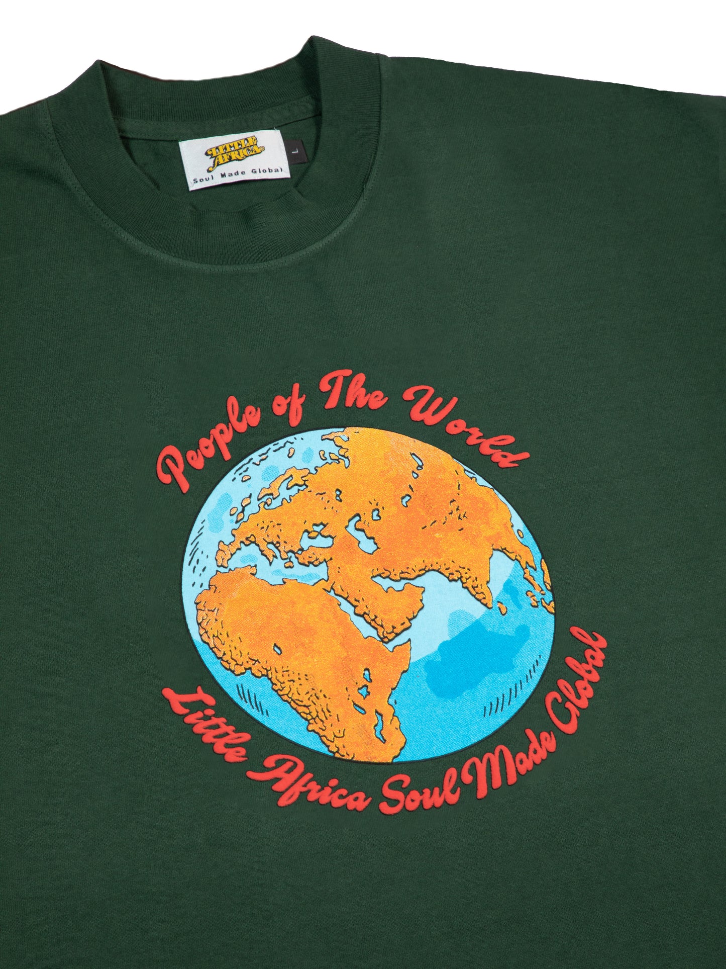 LITTLE AFRICA "People of The World Tee" (Green)
