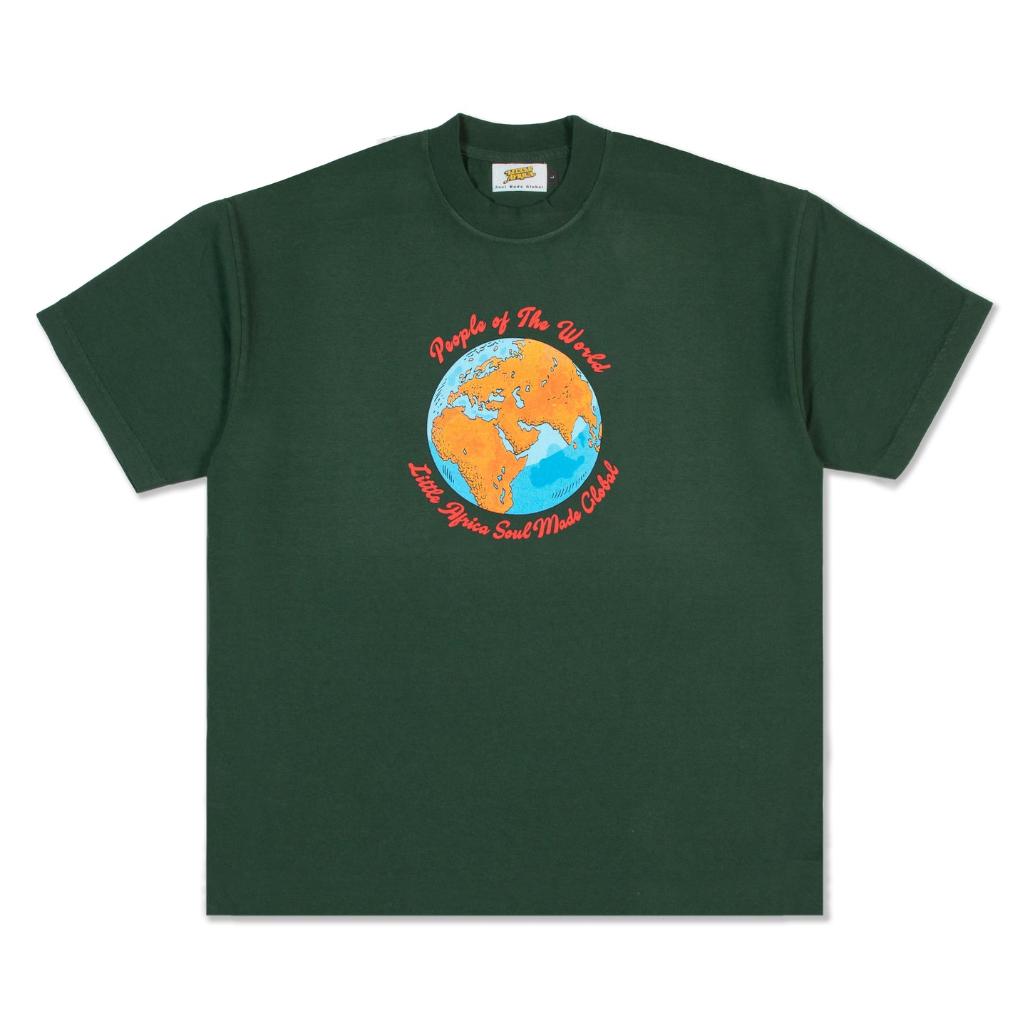 LITTLE AFRICA "People of The World Tee" (Green)