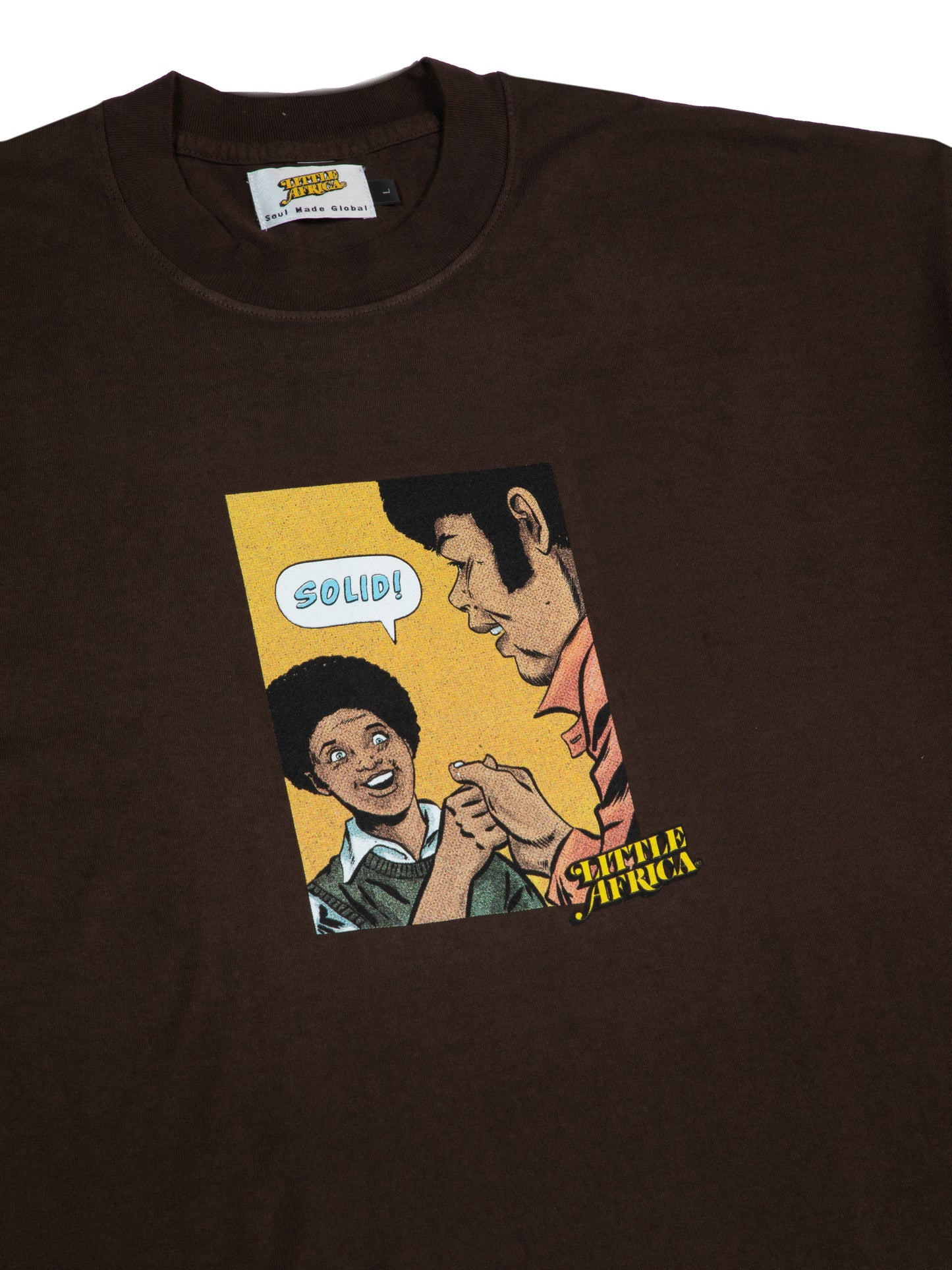 LITTLE AFRICA "Solid Tee" (Brown)