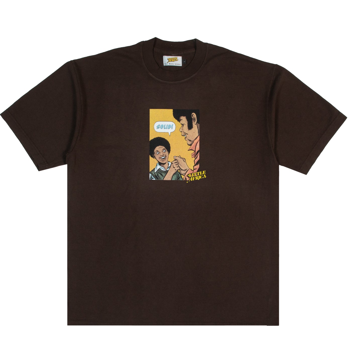 LITTLE AFRICA "Solid Tee" (Brown)